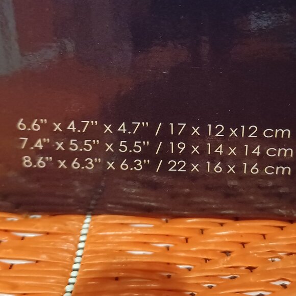 Home Basics 3 Piece Kitchen Canister Set Coffee, Sugar, Tea NEW - Picture 4 of 5